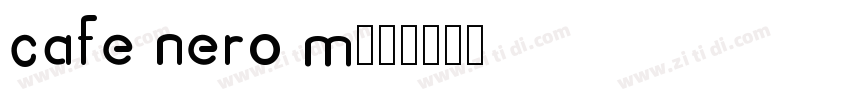cafe nero m54字体转换